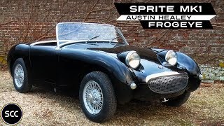 AUSTIN HEALEY SPRITE MK1  MK 1 MKI MK I  FROGEYE  Modest test drive  Engine sound  SCC TV [upl. by Hitchcock]