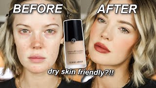 Get FLAWLESS SKIN with this Armani Luminous Silk FOUNDATION ROUTINE for Dry Skin [upl. by Aiclid916]