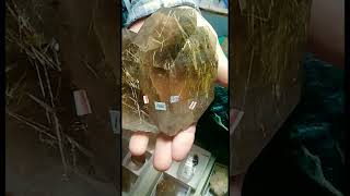 A World Class Rutilated Quartz Crystal crystals gems nature mining [upl. by Leahcimnoj]