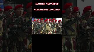 DANJEN KOPASSUS JADI KOMANDAN UPACARA HUT TNI [upl. by Nyluqcaj]