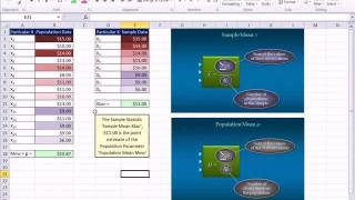 Excel 2010 Statistics 25 Typical Values Mean Median Mode [upl. by Atteras]