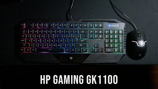 HP Gaming GK1100 Review  Entrylevel Gaming Keyboard Mouse Combo [upl. by Ahsiret]