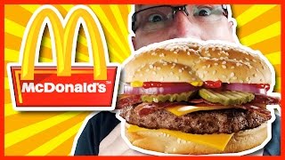 McDonalds ♥ Angus Third Pounder Bacon amp Cheese Review [upl. by Jacobsen915]