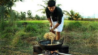 Restaurant Style Chicken Noodles  Village Food [upl. by Dlarej735]