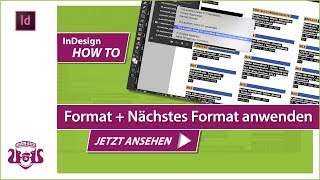 Format und dann Nächstes Format anwenden  InDesign HOW TO [upl. by Ariaet645]