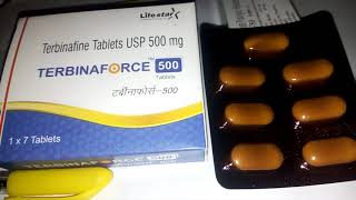 TERBINAFORCE 500 teb  terbinafine use athlete foot  jack itching  ringworm amp side effect [upl. by Ahtikal53]