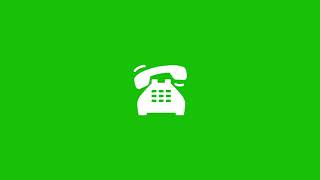 phone calling icon animation green screen video [upl. by Maida]