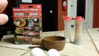 How to cook eggs in a stone wave [upl. by Aninaig]