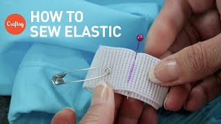 How to sew elastic 2 techniques  Sewing Tutorial with Angela Wolf [upl. by Merrily]