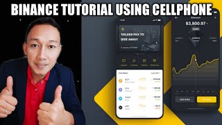 BINANCE TUTORIAL USING CELLPHONE FULL STEP BY STEP [upl. by Ojyllek80]