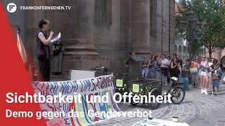 Für mehr Sichtbarkeit und Offenheit Demo gegen das Genderverbot [upl. by Ralyt892]