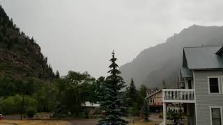 Lightning Bolt Strikes Tree in Front of Colorado Home [upl. by Aiksa]