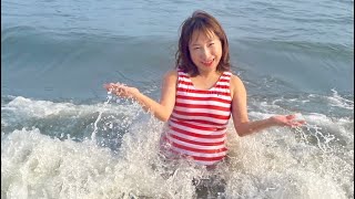 ATEnoshima Beach 🏖️🌊👙⛵️☀️江ノ島ビーチpart 3 2024 [upl. by Ilrahs]