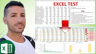 Data Analyst EXCEL Interview Test Example  Prepare for your EXCEL Test  2022 [upl. by Glenda]