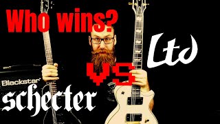 Schecter Hellraiser Solo II vs ESP LTD EC1000T Deluxe [upl. by Etnuhs]