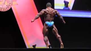 Roelly Winklaar posing  Arnold Classic Europe Pro 2015 [upl. by Burkley499]