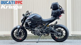 How To setup Kriega Drypack Fit Kit on Ducati Monster 937  v1850 [upl. by Aid]