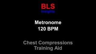 Metronome 120 BPM  For CPR Training  Chest Compression Rate listenable [upl. by Molli]