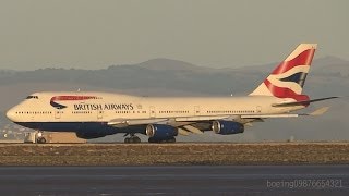 HD British Airways Boeing 747436 Takeoff from San Francisco International Airport [upl. by Aninaig]