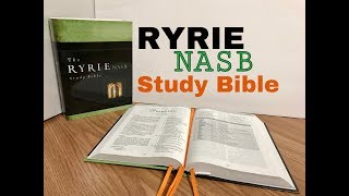 NASB Ryrie Study Bible Review [upl. by Ahteres]