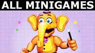 FNAF 6  All Pizzeria Minigames Freddy Fazbears Pizzeria Simulator No Commentary Gameplay [upl. by Sergeant447]