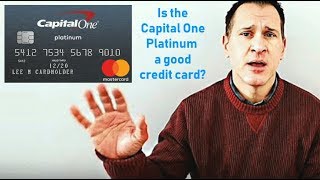 Capital One Platinum Mastercard Review  Starter Credit Card [upl. by Alasteir]