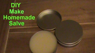 How to make a salve Making a simple salve DIY easy [upl. by Evatsug]