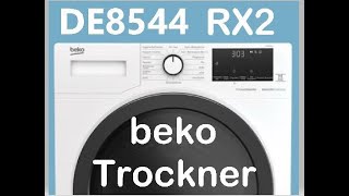 Beko DE8544RX2 Wärmepumpentrockner ErsteinweisungKindersicherung aktivierendeaktivieren [upl. by Hewie]