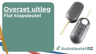 Fiat 3 knops klapsleutel elektronica overzetten  Replace a Fiat flip key cover  Autosleutelnl [upl. by Bacchus]