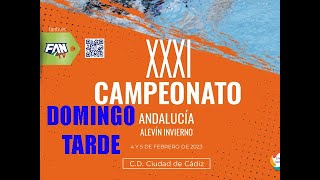 2ª jornada  4 sesión  XXXI Campeonato Andalucia Alevín Invierno Natación  Cádiz 2023 [upl. by Hakkeber]