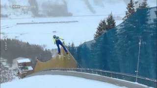 Manuel Poppinger Skiflug WM Kulm 2016 1505m ORF [upl. by Ternan]