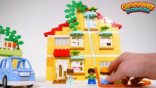 Lego Duplo House for Toddlers and Kids Learn Common Words with Building Block Toys [upl. by Allsun104]