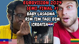 REACTION TO Baby Lasagna  Rim Tim Tagi Dim Croatia 🇭🇷 Eurovision 2024 SemiFinal 1 [upl. by Joon44]