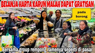 BELANJA HARTA KARUN DI TOKO ASIA MALAH DAPAT GRATISAN BERSAMA GROUP REMPONG RAMENYA KAYAK DI PASAR [upl. by Eybba187]