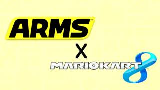 MASHUP quotRamen Driftwayquot Dragon Driftway and Ramen Bowl  ARMS Mario Kart 8 [upl. by Airotnes]