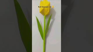 Origami Tulip Flower  Origami Flower Paper TulipOrigami Tulip 🌷  Easy way to make a Tulip flower [upl. by Aiksas]