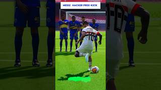 Messi 🇦🇷🇦🇷 Hacker Freekick Tricks 👿🥵🔥 unluckyboy football trending shorts soccer [upl. by Howell]