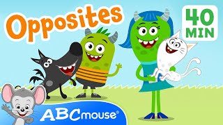 🎉 Monster Opposites amp More Fun Educational Songs for Kids 🎵  ABCmouse  40Minute Compilation [upl. by Henn]