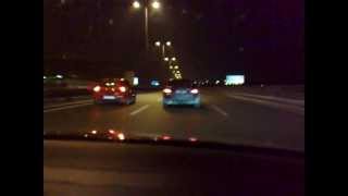 BMW 535d vs Clio 197 rolling start 50180kmh [upl. by Sonni]