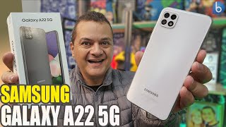 NOVO GALAXY A22 5G  Sim AGORA é a VERSÃO 5G E TÁ BEM DIFERENTE Unboxing e Impressões [upl. by Wahkuna]