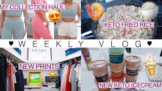 WEEKLY VLOG 🏠 MY ACTIVEWEAR TRY ON HAUL 👚 KETO FRIED RICE 🍤 NEW PRINTS FOR THE HOUSE 🖼 JAZ HAND [upl. by Fair]