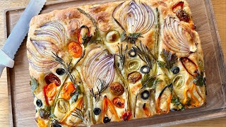 Garden Art Vegetable Focaccia Recipe [upl. by Fiedler]