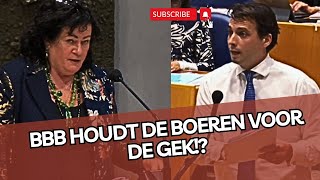 Baudet zet Caroline van der Plas KLEM De boeren worden BEDROGEN [upl. by Aninahs]