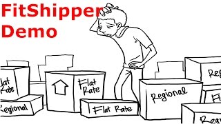 FitShipper Find the Cheapest Way to Ship Items  Demo [upl. by Elfont112]