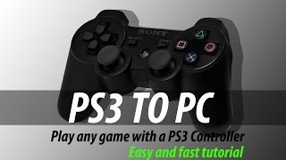 Tutorial  Connect your PS3 controller to a PC Xpadder and Motioninjoy [upl. by Ohaus993]