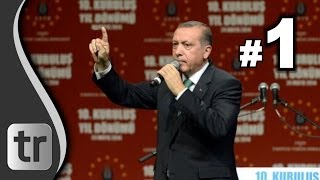 Erdogan in Köln 2014 DEUTSCH  Rede Teil 1  Gäste amp Fans umjubeln Ankunft in Lanxess Arena [upl. by Esyahc889]