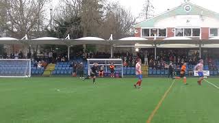 Aaron Costain scores for Peel v Ayre Utd 21 Railway Cup final 26 December 2023 [upl. by Bari]