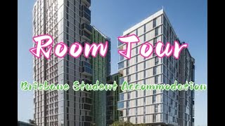 The Cheap Student Accommodation In Brisbane  UniLodge Park Central Room Tour [upl. by Begga671]