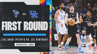 Saint Peter’s vs Kentucky  First Round NCAA tournament extended highlights [upl. by Tohcnarf282]