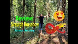 Custombogen Simurgh Review sarmatarchery bogensport horsebow reiterbogen archery [upl. by Pohsib]